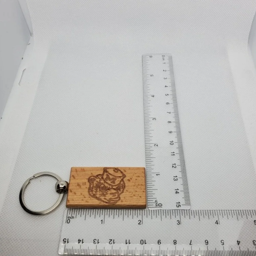 MICHIGAN FOOTBALL one‎ custom wood keychain laser burned